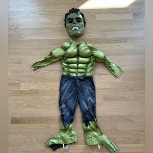 Avengers Hulk costume with mask. Size 4ish